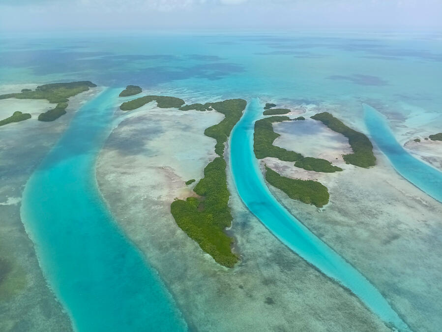 Another beautiful aerial shot of turquoise water.
