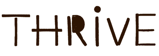 Thrive logo is just the word Thrive